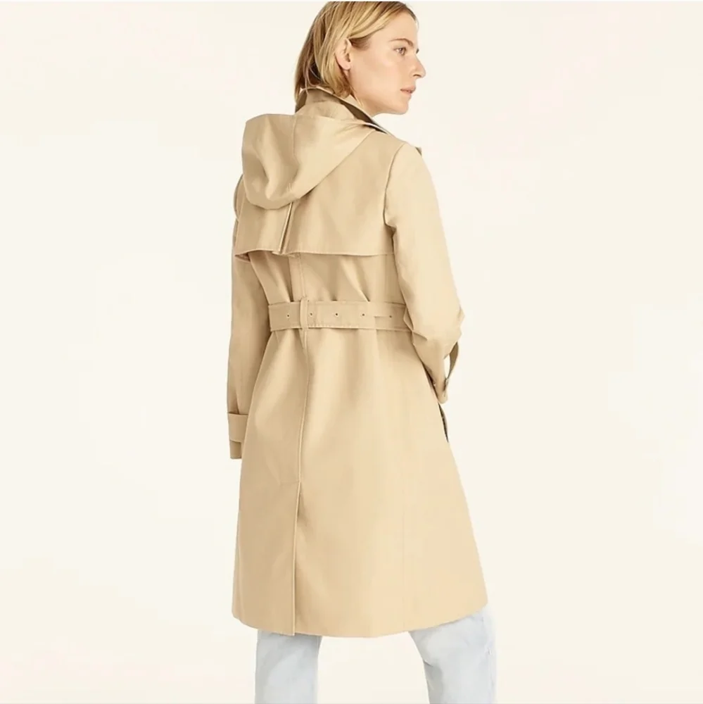 J. Crew New Icon Trench Coat #BF456- Vintage Khaki - Picture 3 of 12